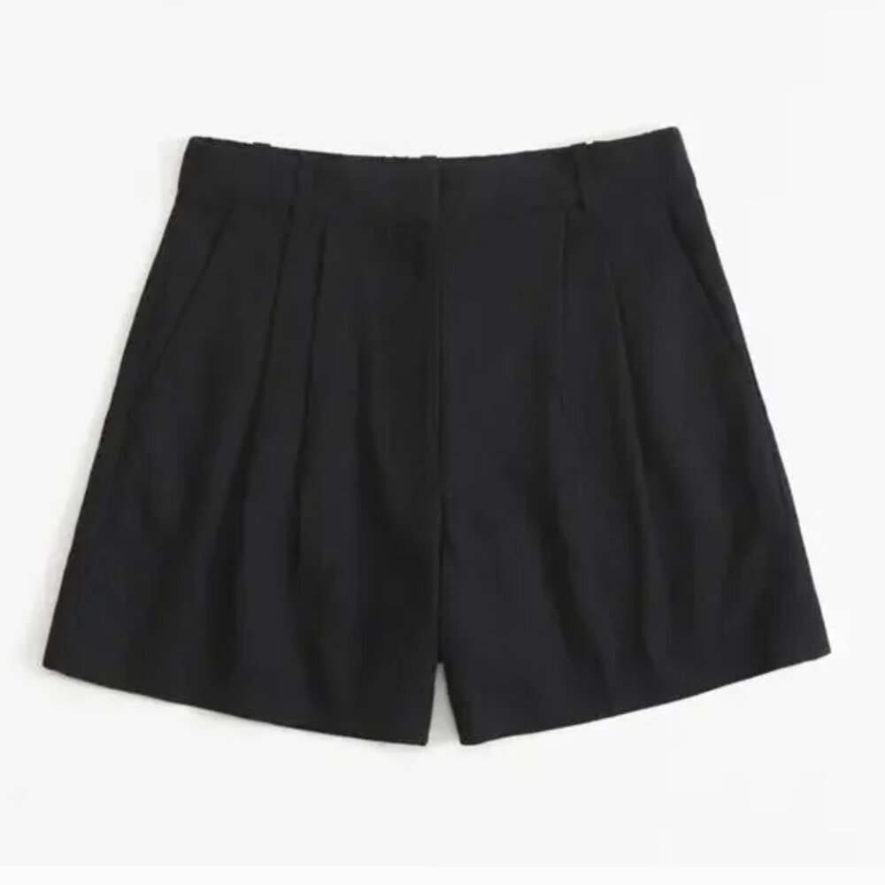 Abercrombie & Fitch High Waist Black Shorts 25 curve love